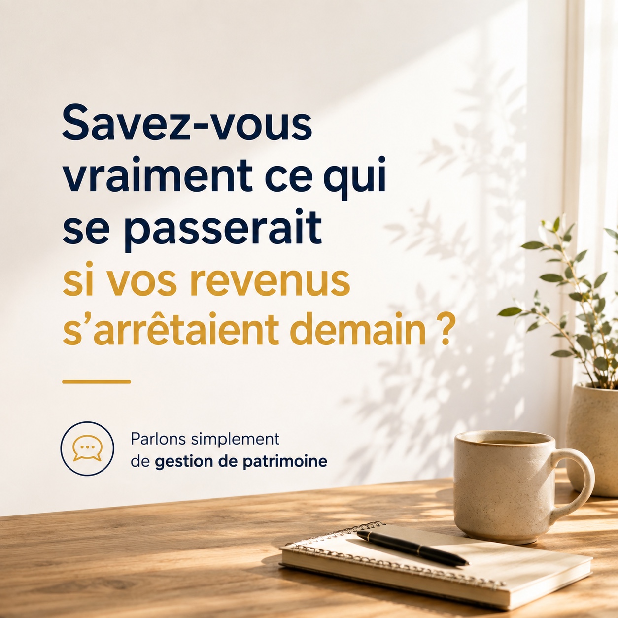 Savez-vous vraiment ce qui se passerait si vos revenus s’arrêtaient demain ?